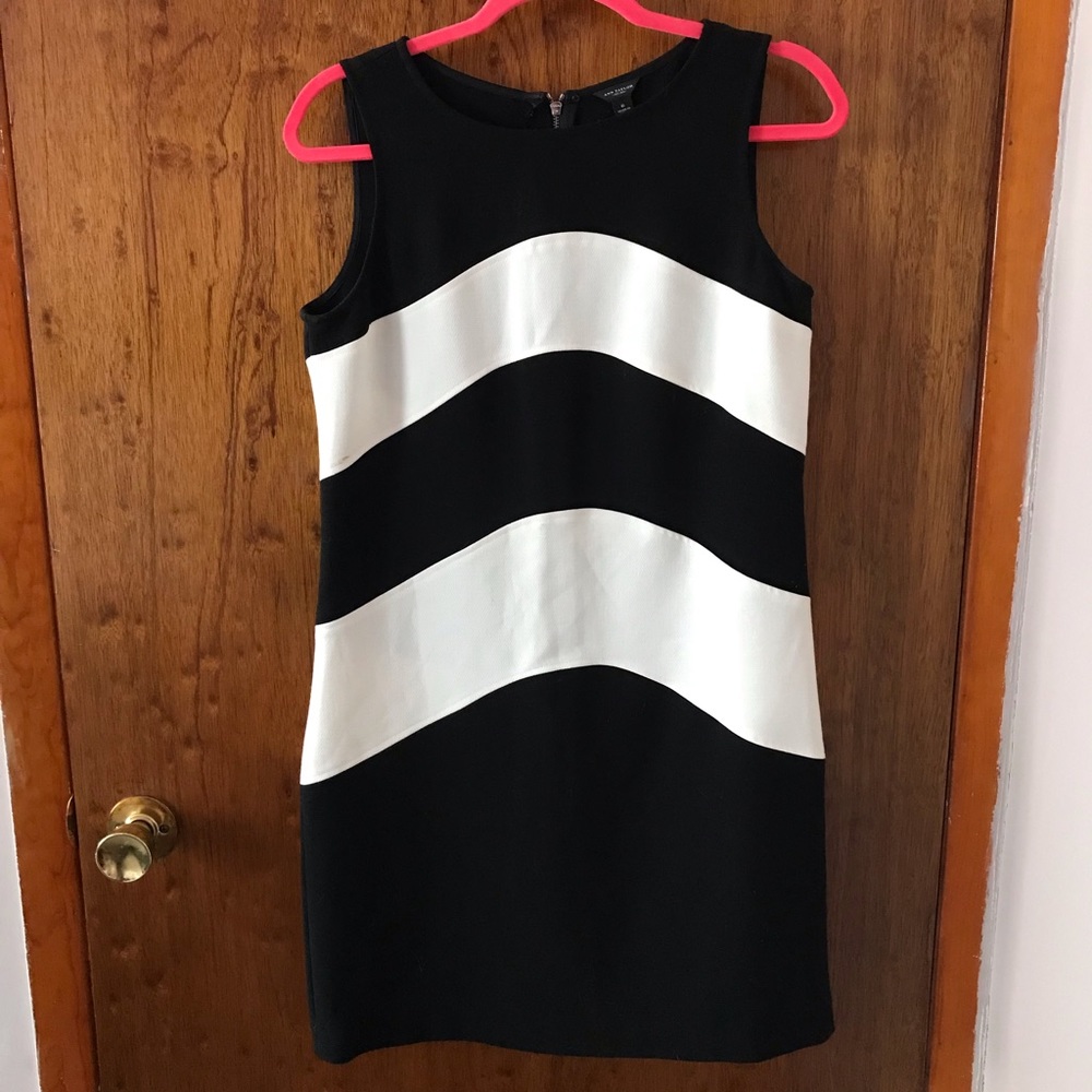 Ann Taylor Black and White Dress